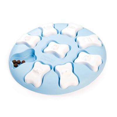 China Viable Manufacturers Wholesale High Quality Bone Shape Bite Feeding Tray Interactive Puzzle Game Dog Toys for sale