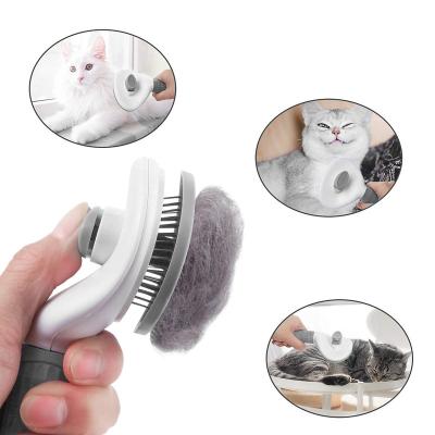 China Good Quality Sustainable Reusable Reusable Cleaning Pet Brush Self Cleaning Pet Hair Set Remover for sale