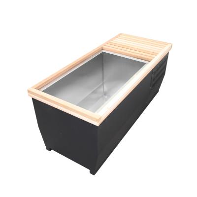 China Modern 2024 Red Cedar Wood Cold Plunge Ice Tub Ice Bath Cold Water Plunge Ice Bath for sale