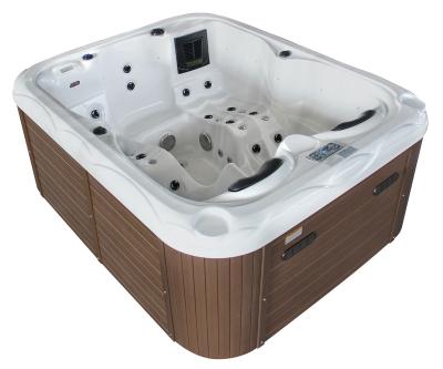 China Modern New 5-Person Outdoor Spa Massage Hot Tub with Freestanding System Modern Design for Hotels on Sale for sale