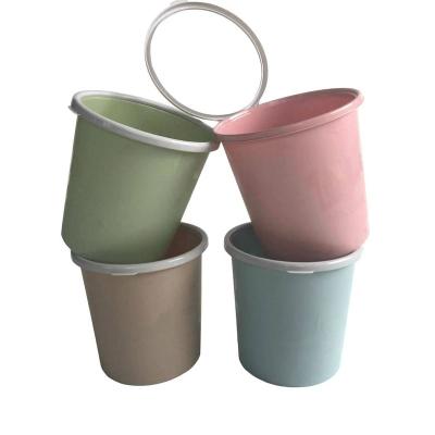 China Wholesale Style Simple Round Lid Household Plastic Lidless Trash Can For Home for sale