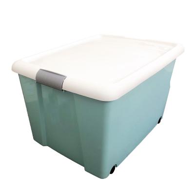 China High Quality Sustainable Household Baby Clothing 37L Plastic Storage Box With Lid for sale