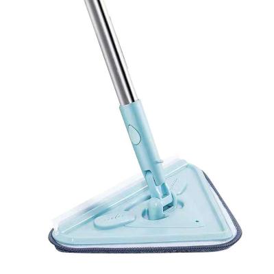 China 2022 New Style Sustainable Household Rod Cleaning Triangle Long Handled Broom For Home for sale