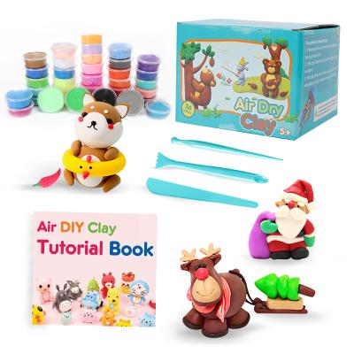 China Diy Clay Air Dry Clay Kit Soft Sculpting Clay Eraser Handprint Super Dry Modeling Color Toy Clay Wholesale for sale