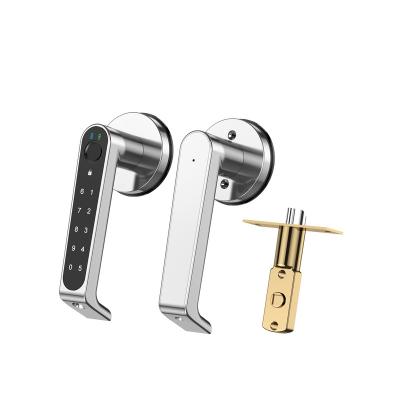 China Zinc Alloy Anti Theft Bio Smartlock Spiral Cam Fingerprint Reader Deadbolt Locks for sale