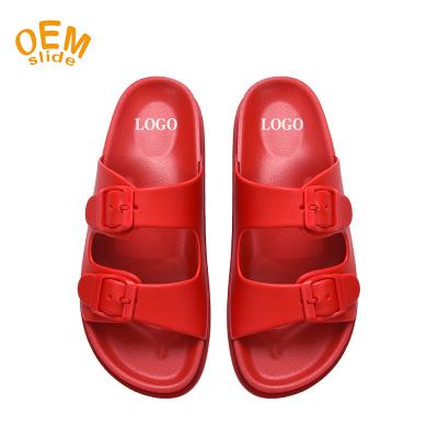 China CUSHIONING Pantofole DA Home Slip-ONS Custom Designable Slide Sandal Print Rubber Slippers Beach Slippers PVC Importados for sale