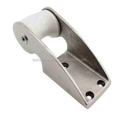 China /Easy Folding Install Stainless Steel Boat Bow Anchor Rubber Roller Fixed Marine Yacht Docking Marine Hardware for sale