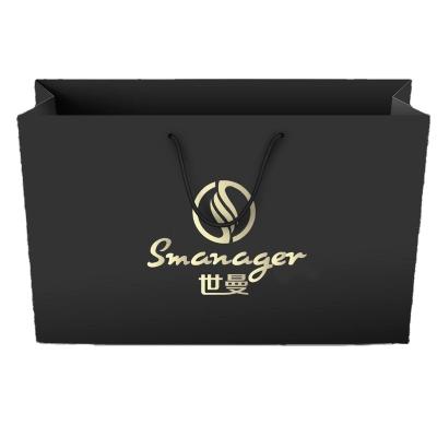 China Products Packing Generous And Exquisite Shopping Bags With Self-adhesive Paper Handles, Recycled Kraft Paper for sale