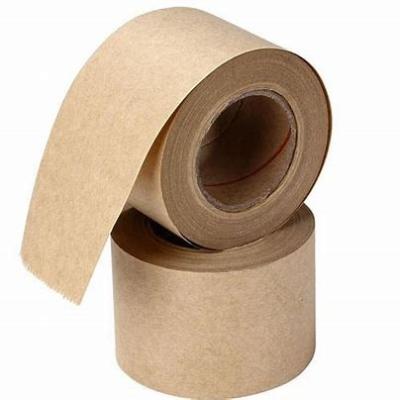 China Heat Resistant Kraft Paper Logo Printing Degradable Paper Tape Roll for sale