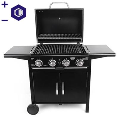 China Easily Assembled Performance Stainless Steel Cabinet 4-Burner Style Gas Grill for sale