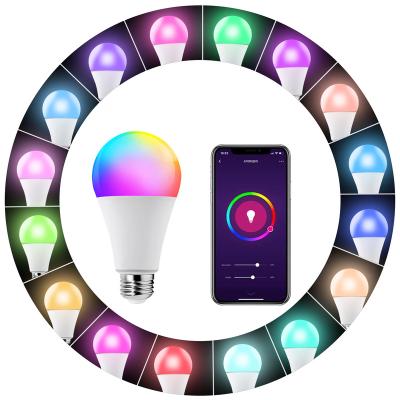 China COLORFUL LIGHT TUYA SMART AMPOULE home ALEXA TUYA SMART VINTAGE E26 E27 B22 ZIGBEE WIFI RGB LED LIFE BULB for sale