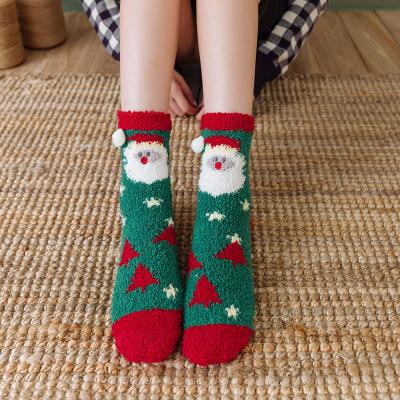 China 2022 New Christmas Fleece Warmth Children Woman Winter Sustainable Cotton Men's Unisex Warm Socks Manufacturer for sale