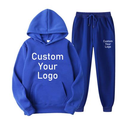 China custom oversized plus size men's unisex hoodies Anti-wrinkle hoodie and sweatpants set winter gym performance for sale