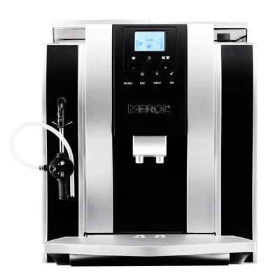 China Cafe Coffee Machine MEROL hotel full automatic coffee maker machine commercial from coffee bean to cup cappuccino espresso for sale