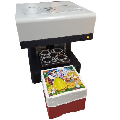 China Beverage Cake Cookie EXI 20*20CM Digital Cake Macaron 4 Cup Food Printer Printing Coffee for sale