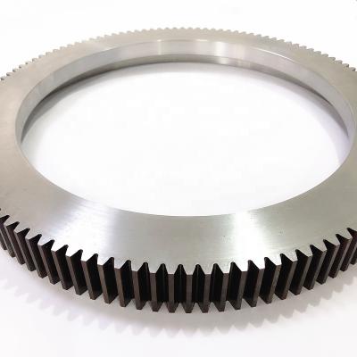 China Large Diameter Automotive Custom Machining Steel Outer Ring Gear for sale