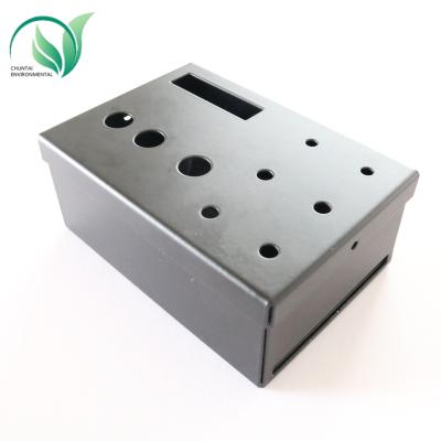 China Machinery Metal Hardware Box With Powder Coating Black for sale