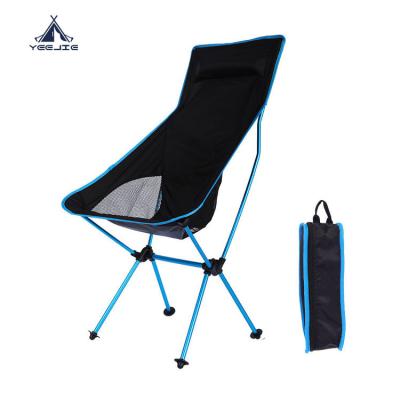 China Modern Yijie Folding Aluminium High Back Chair Outdoor Portable Foldable Chair Camping Chair for sale