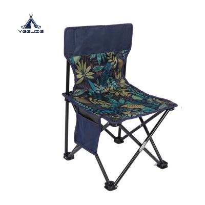 China Modern Yijie Portable Outdoor Steel Tube Oxford Camping Equipment Fishing Folding Chairs for sale