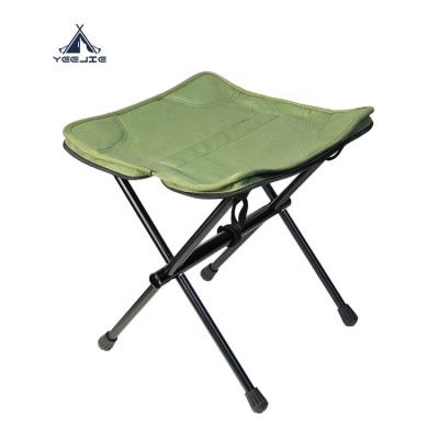 China Modern Yijie New Design Outdoor Ultra Light Portable  Aluminum Mini Folding Chair Beach Camping Fishing Chair for sale