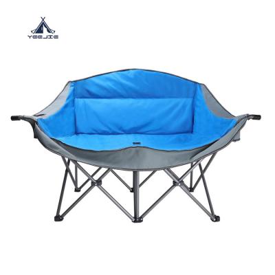 China Folding loveseat camping chair Yijie Wholesale Widen folding loveseat camping chair for Camping Beach Deluxe Love Seat for sale