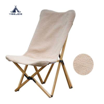 China Modern Wholesale Korea Japan Leisure Butterfly  Wood Folding Chair For Fishing Picnic Traveling Camping for sale