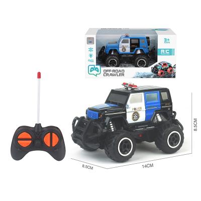 China Follow Me Direct Selling Graffiti Police Car Dinosaur Style Vehicle Rc Remote Control Car Children Off-Road Toys for sale