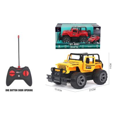 China Follow Me Best Selling Jeep Off-Road Graffiti Five-Way Children Hand Remote Control Toy For Boys Car for sale