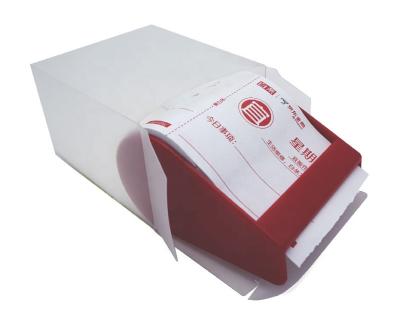 China Self Adhesive Red Dispenser Roll Sticky Notes With Clear Box for sale