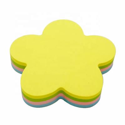 China Self Adhesive Flower Shapes Sticky Note Cube for sale