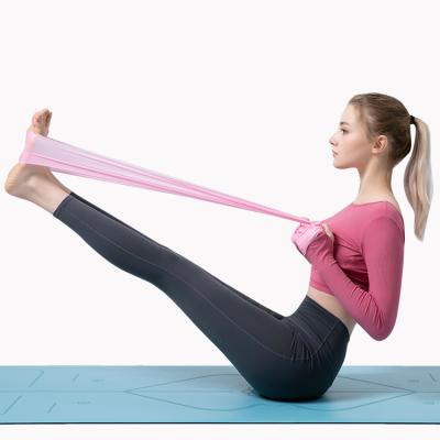 China Pilates band yoga resistance bands elastic bands resistance band yoga band wholesale for sale