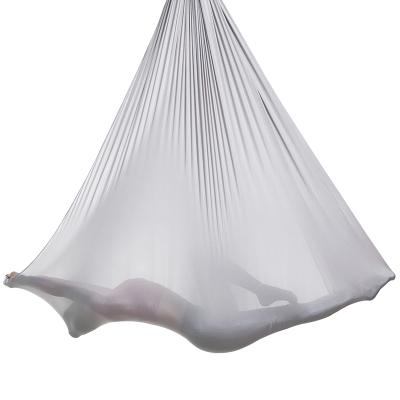 China 230T Nylon Thread Rotating Aerial Yoga Hammock Hanging Rope Indoor Indoor Elastic Cocking Rope Should Be Perforated Fixed Bracket Sling Disc for sale