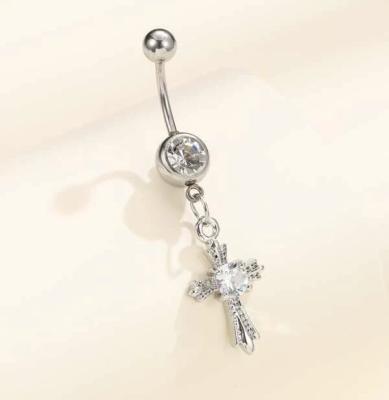 China FAHMI hyperbole navel rings creative and exquisite zircon navel nails piercing jewelry wholesale women for sale