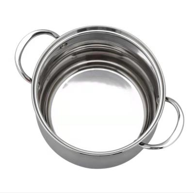 China 20CM Drum Soup Pot Thick 304 Stainless Steel Induction Cooker Sustainable Universal for sale