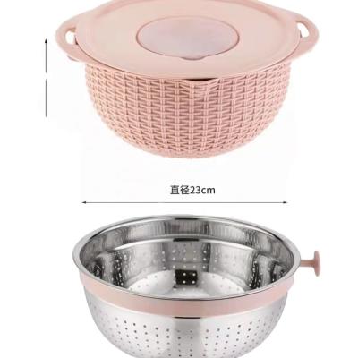 China Sustainable Multifunctional Water-Draining Basket Fruit And Vegetable Basket for sale