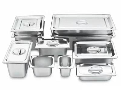 China Freshness Preservation Stainless Steel Thickened Multi - Specification Basin Buffet Dish Canteen Dish for sale