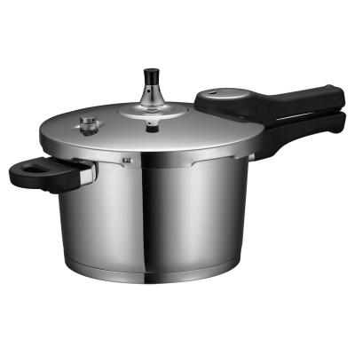 China 304/201/202 2020 new design 304 stainless steel triple plated pressure cooker 220/22/24 stainless steel for induction cooker for sale