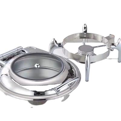 China Durable Heavybao Hotel Equipment Buffet Ware Stainless Steel Beetle Warming Dish Food Warmer Buffet Set for sale