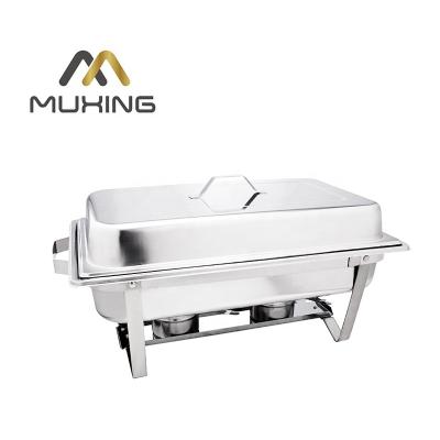 China Durable Heavybao Hotel Equipment Buffet Ware Stainless Steel Beetle Warming Dish Food Warmer Buffet Set for sale