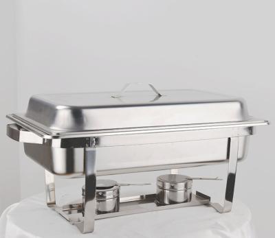 China 410 Wholesale Foldable Stainless Steel Buffet Food Warmer Heater Chaffing Dishes Stainless Steel Chafing Dishes for Supply for sale