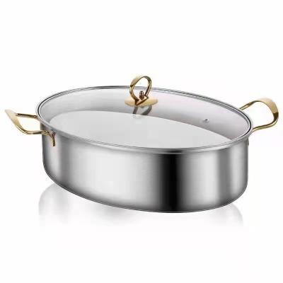 China Sustainable Stainless Steel Double Pot For Fish Steaming for sale