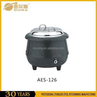 China New 10L Electric Soup Kettle Soup Warmer Buffet Food Warmer AES-126 for sale