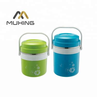 China Sustainable Hot Sale Bento Plant Multi Insulated Tiffin Round Stainless Steel Lunch Box Hot Packing for sale