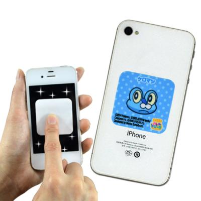 China Scented and Antimicrobial Smartphone Microfiber Custom Sticky Cell Phone Wipes Self Adhesive Screen Cleaner for sale