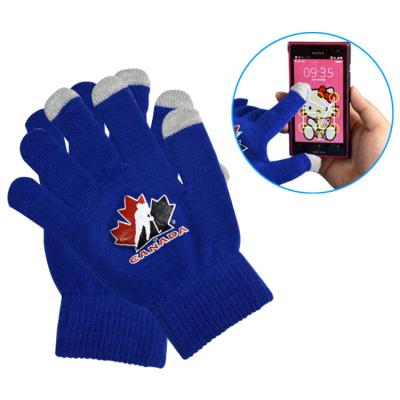 China Touchscreen Custom Design Winter Smartphone Touch Screen Gloves for sale