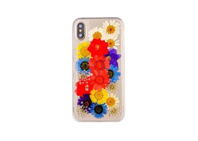 Chine La caisse colorée de téléphone de preuve de la poussière, téléphone mou d'IPhone X enferme l'impression de fleurs à vendre