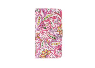 China Easy Button Iphone Leather Case , Pu Leather Wallet Case Dust Resistance for sale