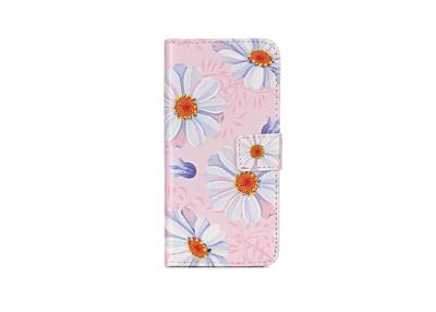 China Pink Floral Apple Cell Phone Cases For IPhone 7 Pu Material Custom Made for sale