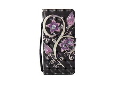 China Purple Flowers Samsung Galaxy Note Case , Galaxy Note 8 Phone Case Smooth Surface for sale