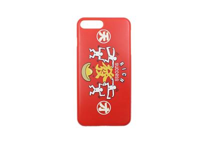 China Waterproof Red Color Pc Phone Case For Apple Iphone Customizable Design for sale